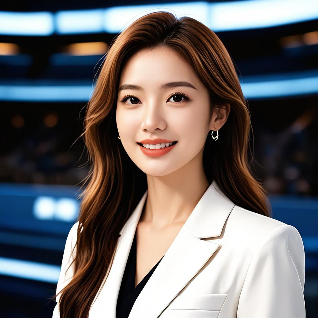 NBA美女主持人，赛场边的魅力与专业并存