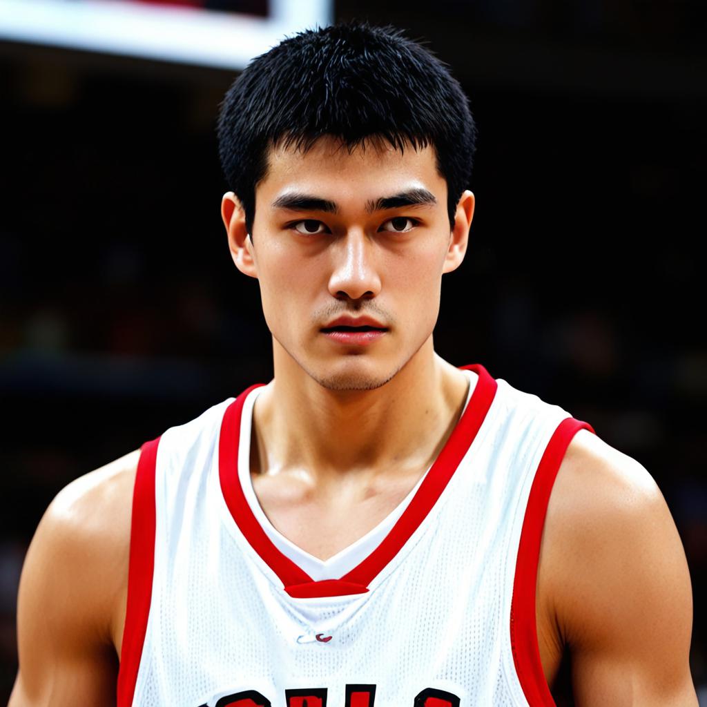 姚明NBA三分球，巨人射手的罕见瞬间
