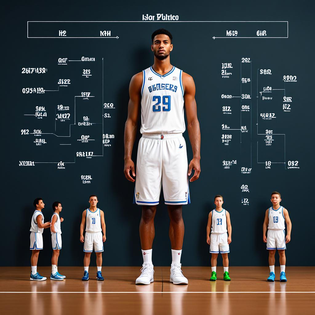 NBA球员身高排名，从巨人到小个子，篮球场上的身高差异